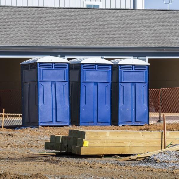 Heavy-duty construction site porta potty in Greenville, South Carolina